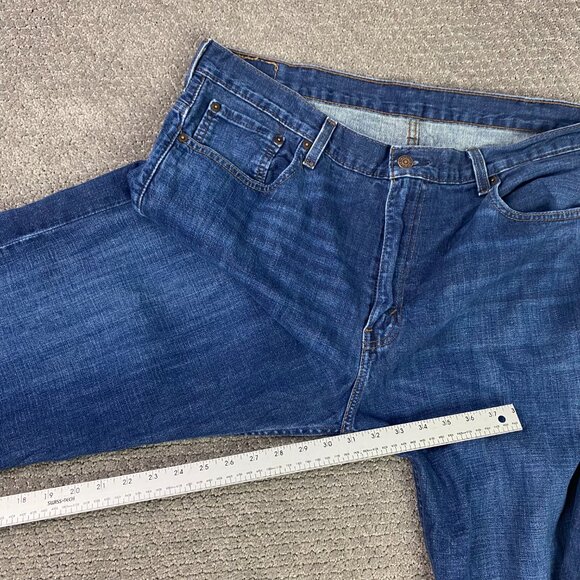 Levi's 569 Loose Straight Fit Jeans Men's 38 x 32 Measures 40 x 31 Cotton Blue - Picture 11 of 12
